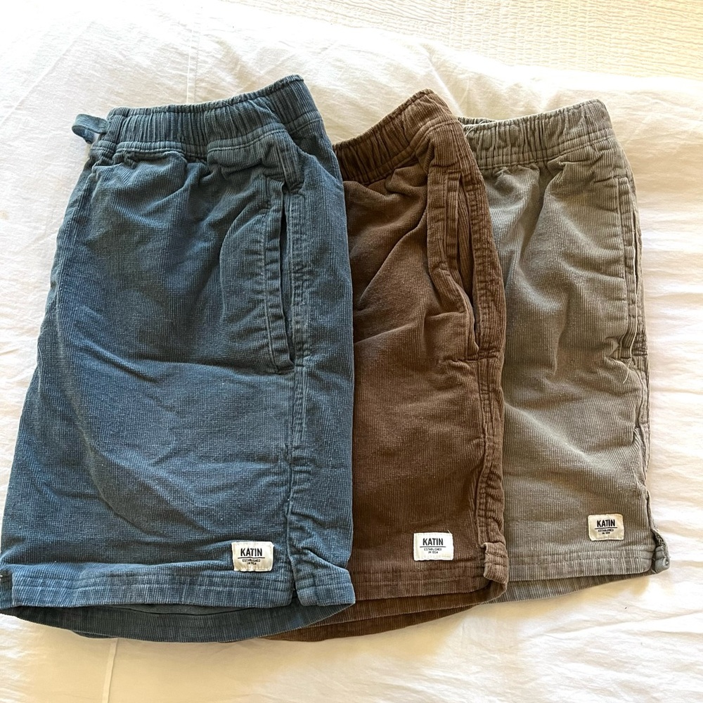 PERFECT CONDITION Katin USA Cord Local Shorts- Men’s size M- Overcast